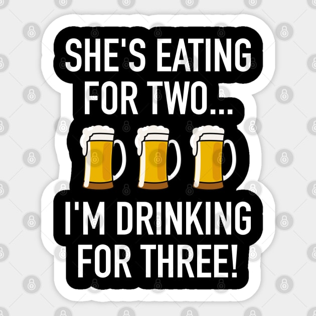 I'm Drinking For Three! Sticker by VectorPlanet